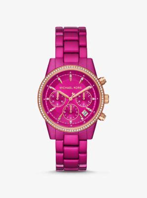 Ritz Pavé Pink Coated Watch 